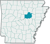 thumbnail image of the state of Arkansas with White County highlighted