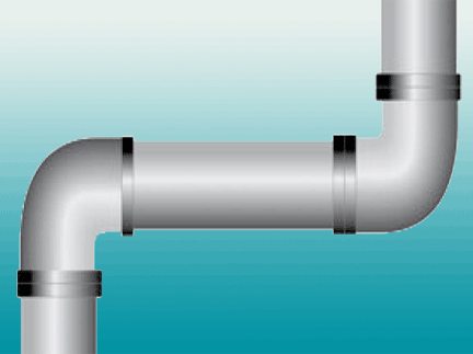 Water pipe illustration