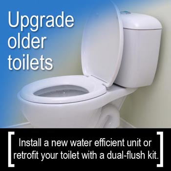 Conservation Tip: Upgrade older toilets